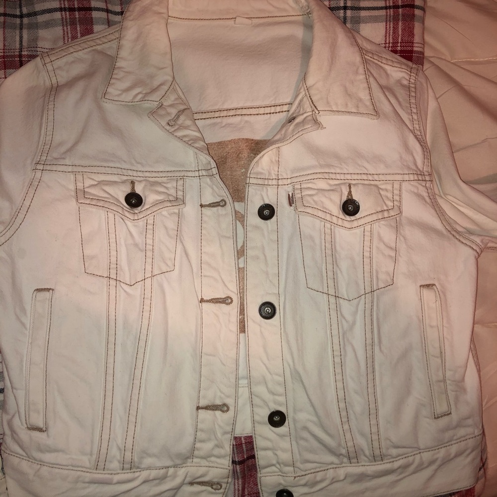 Toms White Jean Jacket